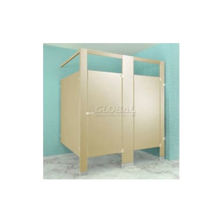 Metpar Corp Steel Complete 2 In-Corner Compartment 72" Wide - Almond BEIC2AD